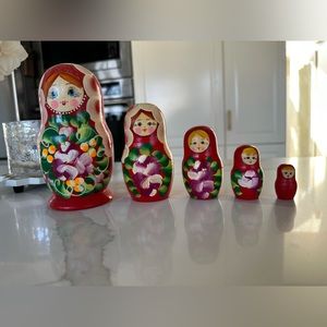 Vintage Russian nesting dolls. Matryoshka